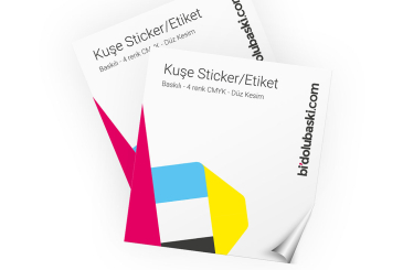 Ekspres Kuşe Sticker / Etiket