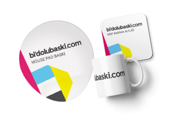 3'lü Set: Kupa + Mouse Pad + Bardak Altlığı