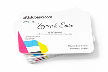 Oval Kesim Davetiye